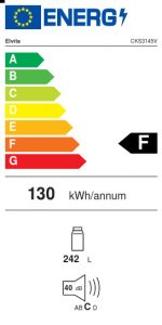 Energimärkning kylskåp CKS3145V