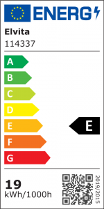 energimärkning för Elvita plafond taklampa E114336