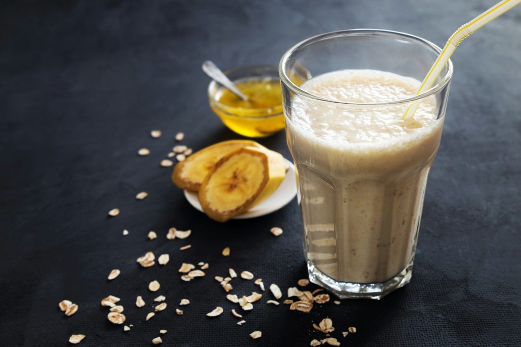 Smoothie med banan, precis som de gör i Thailand.